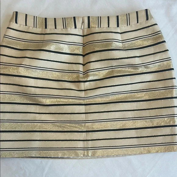 J. Crew Cream and White Mini Pencil Skirt Casual - Picture 3 of 6